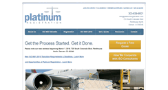 Desktop Screenshot of platinumregistration.com