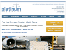 Tablet Screenshot of platinumregistration.com